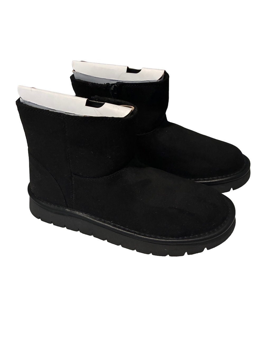 Women’s Faux Suede Booties Memory Foam Insole Universal Thread Black Size 6 NWT